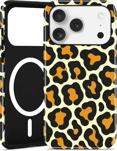 Vista 109 de Jusy Compatible con MagSafe Brown Tortoise Shell Print Phone Case para iPhone 7/8/SE, funda protectora magnética de lujo de TPU suave