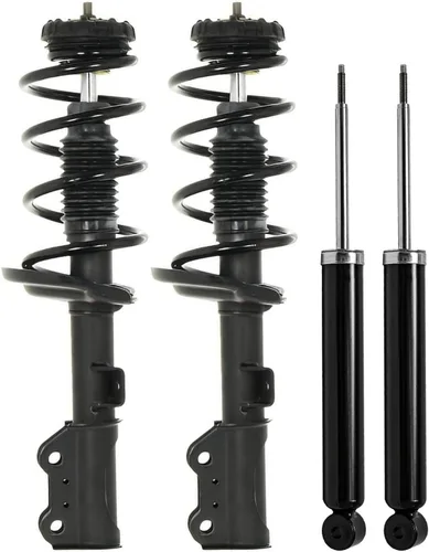 Vista 51 de Detroit Axle - Kit de amortiguadores de 4 puntales para Ford Escape 14-19, 2 puntales delanteros con resorte helicoidal 2 amortiguadores traseros
