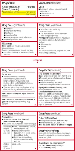 Vista 8 de Tylenol Paquetes de disolución extra fuerte, 500 mg de acetaminofén analgésico y reductor de fiebre, paquetes de polvo para llevar para dolores