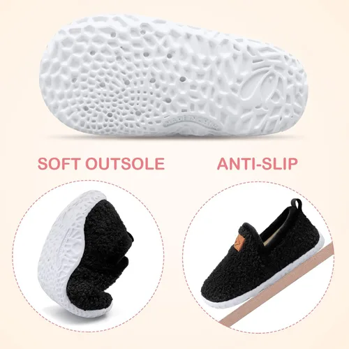 Vista 4 de Lefflow Pantuflas para niños y niñas, zapatos de casa para nadar en agua, zapatos de playa, zapatos ligeros para caminar al aire libre