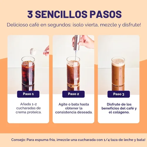 Vista 6 de Javvy Protein Coffee Creamer, caramelo salado, sin lácteos