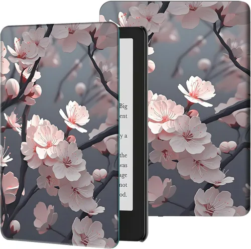 Vista 27 de Funda para Kindle de 6 pulgadas (11.ª generación, versión 2024/2022) delgada de piel sintética, ajustable, multiángulo, Smart Shell con función