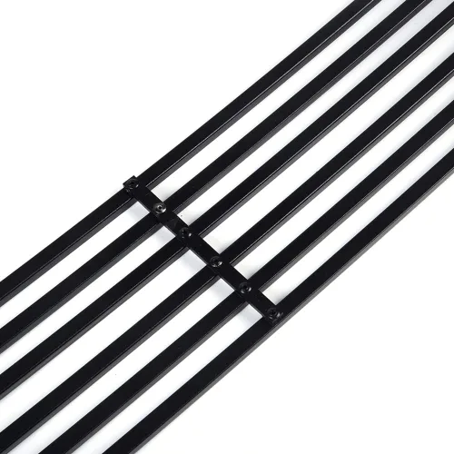 Vista 7 de PIT66 Parachoques delantero inferior Billet Grill Combo Inserto compatible con Nissan Maxima 2009-2014 Negro N87774H