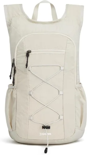 Vista 9 de G4Free Mochila de senderismo ligera y plegable de 20L para mujeres y Beige
