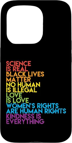 Vista 14 de Science is Real Black Lives Matter Rainbow LGBT Pride Gift Case for iPhone 17