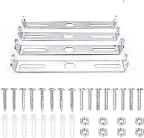 Vista 5 de 4 paquetes de soporte de montaje universal para luminarias cuadradas, soporte de montaje de placa de luz de techo de 3 pulgadas para pared, soporte