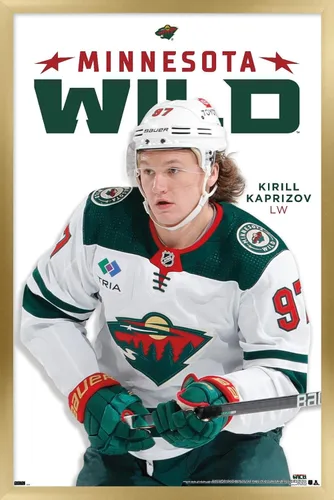 Vista 15 de Trends International NHL Minnesota Wild - Póster de pared de la serie 23 de Kirill Kaprizov, 22.4 pulgadas de largo x 14.7 pulgadas, versión