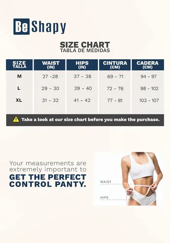 Vista 3 de BE SHAPY 7345 x3 Pack Fajas Colombianas Reductoras y Moldeadoras Women Tummy Control Panties Shapewear Underwear for Women
