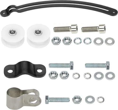 Vista 10 de GREHUA Kit de tensor de cadena, ajustador y polea guía arqueada para bicicleta motorizada de 80 cc, 48 cc, 49 cc, 50 cc, 60 cc, 66 cc, motor de 2