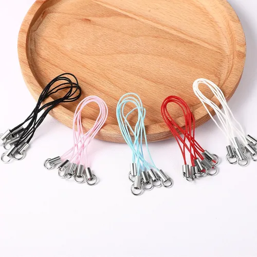 Vista 6 de Shappy 100 correas de anillo dividido para teléfono celular, cordón de teléfono celular, cordón manual para muñeca, decoración para teléfono, unidad