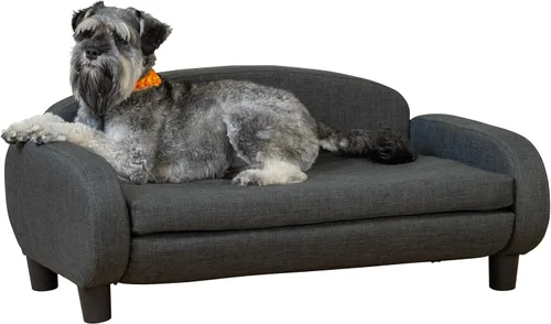 Vista 14 de Paws & Purrs Sofá cama para gatos, sofá para mascotas para gatos de interior, camas elevadas para gatos con funda de colchón extraíble lavable