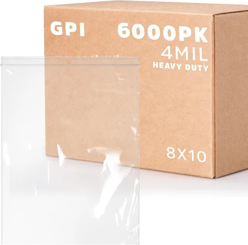 Vista 23 de GPI - Bolsas de plástico transparente con cremallera de 3" x 4", 100 unidades, bolsas de polietileno resistentes de servicio pesado de 4 mil