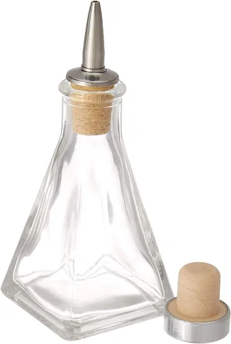 Vista 5 de Amehla Bitters Bottle - Juego de 2, capacidad de 3 onzas con tapas Dasher y tapas de tapón - Botellas Dasher para amargos - Botellas amargas