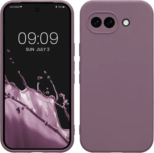 Vista 40 de kwmobile Funda compatible con Google Pixel 9 - Funda protectora delgada de TPU para teléfono - Acabado mate suave - Piedra antigua