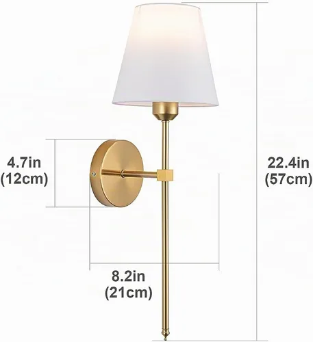 Vista 5 de Juego de 2 apliques de pared, apliques de pared regulables con control remoto, lámpara de pared interior sin cableado para dormitorio, lámpara