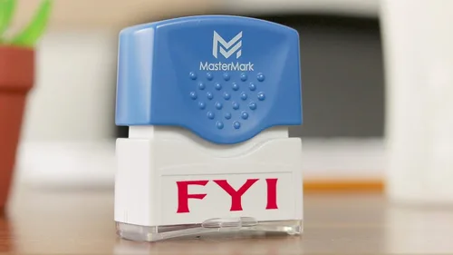 Vista 2 de MasterMark Sello FYI - Sello de oficina preentintado prémium MasterMark