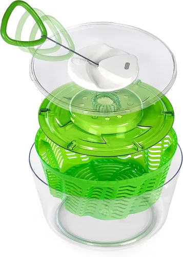 Vista 5 de Zyliss E940011 Easy Spin 2 Ensalada Spinner-Pequeño Verde, Plástico