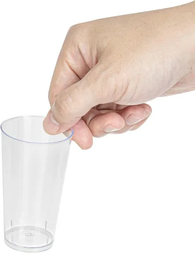 Vista 7 de Vasos de chupito de 3 onzas, 100 vasos redondos para postre, duraderos, desechables, vasos de plástico transparente, para servir muestras