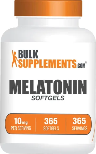 Vista 6 de BulkSupplements. com Melatonina 10 mg cápsulas blandas - Melatonina para adultos, suplemento para dormir - 10 mg de melatonina por porción, sin