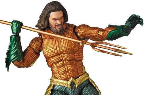 Vista 2 de Medicom Aquaman Mafex figura de acción, multicolor