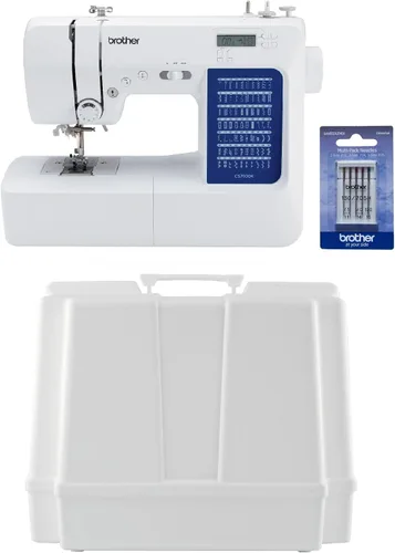 Vista 12 de Brother CS7000X Máquina de coser y acolchar computarizada, 70 puntadas integradas, pantalla LCD, mesa ancha, 10 prensatelas incluidos, blanco 70
