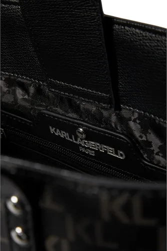 Vista 3 de Karl Lagerfeld Paris Adele Tote Negro Logo Combo Talla única, Combo de logotipo negro, talla única