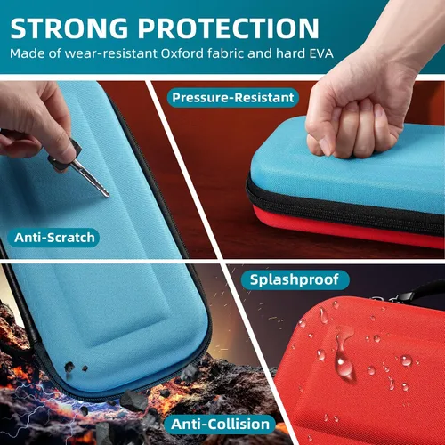 Vista 46 de TiMOVO Carrying Case for Nintendo Switch 2 (2025), Large Capacity Protective Hard Shell Portable Travel Case Pouch for Switch 2, with 10 Game Card
