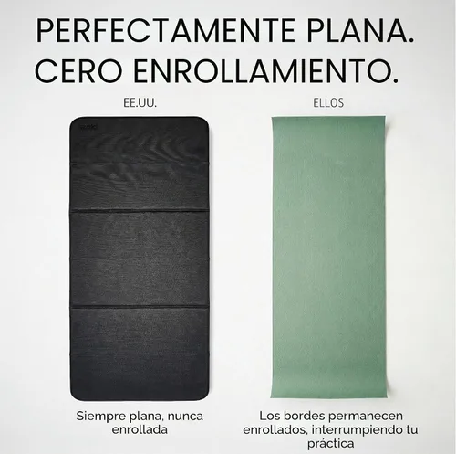 Vista 9 de Stakt Esterilla de yoga plegable Pro - Esterilla antideslizante 2 en 1 para Negro