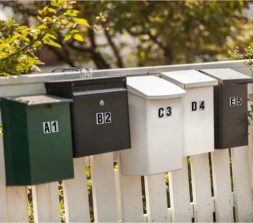 Vista 5 de Zonon 8 hojas de pegatinas de números para buzón, kit de letras y números de vinilo autoadhesivo para buzón, letreros, ventana, puerta, automóviles
