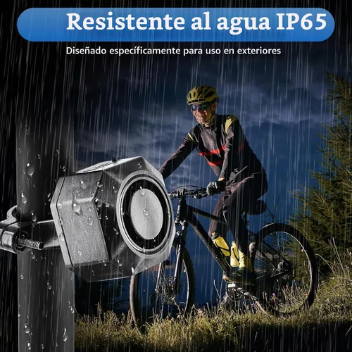 Vista 8 de NineLeaf Alarma para Bicicleta USB Recargable con Montura, Alarma para Bicicleta con Control Remoto, Sensor de Movimiento y Vibración Inalámbrico