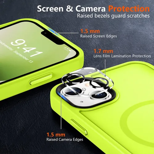 Vista 201 de MOCCA - Funda magnética resistente para iPhone XR de 6.1 pulgadas, compatible con MagSafe, funda con protección contra caídas de grado militar