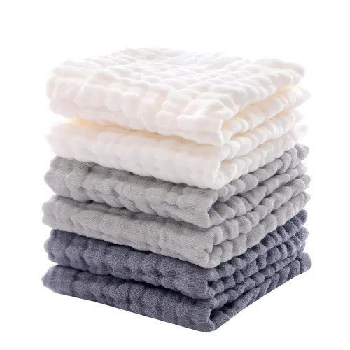Vista 9 de MUKIN Toallitas para bebé, paños suaves para recién nacidos, toallitas de baño absorbentes, paños o toallas para eructos, lista de regalos de bebé