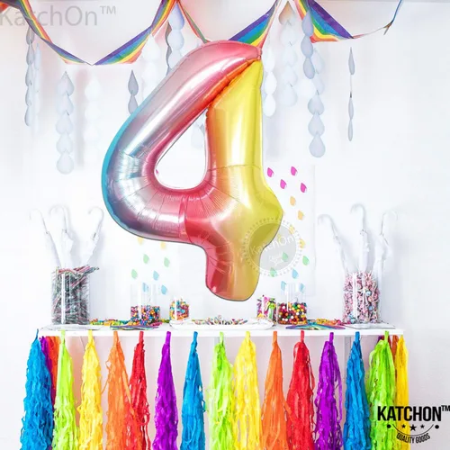 Vista 990 de KatchOn Globo negro del número 1 de 40 pulgadas, globo de feliz cumpleaños Large Mylar Number One Balloon for 1st Birthday Decorations, Foil