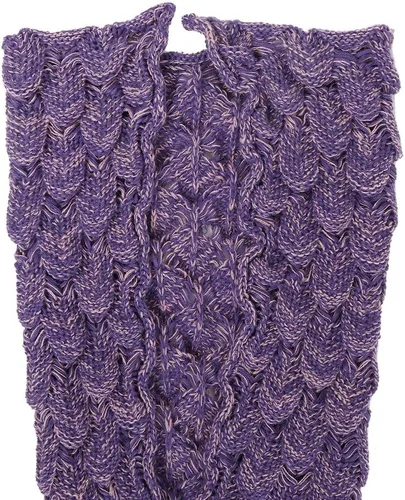 Vista 3 de AmyHomie Manta de cola de sirena, manta suave para niños, saco de dormir de sirena de ganchillo, regalo de sirena para niñas