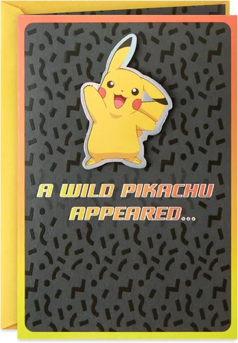 Vista 7 de Hallmark Pokémon - Tarjeta de cumpleaños desplegable para niños (Pikachu, Squirtle, Charmander, Bulbasaur)