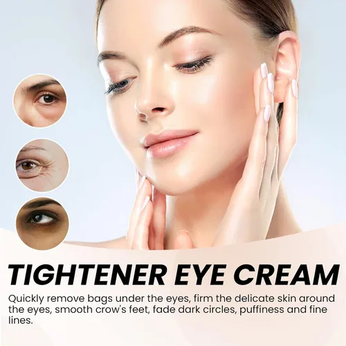 Vista 2 de Crema tensora temporal de ojos fórmula avanzada de elevación instantánea con L-carnosina para ojeras e hinchazón