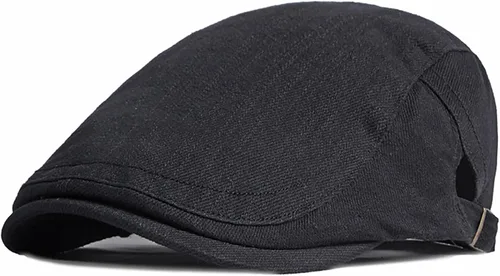 Vista 11 de Xinveen Sombreros Newsboy para Hombres Gorra Plana de Algodón Ajustable Transpirable Irlandesa Cabbie Ivy Sombrero de Conducir y Caza