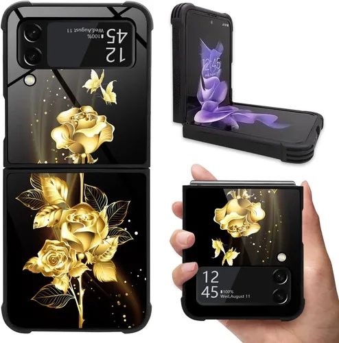 Vista 14 de DAIZAG Funda compatible con Samsung Galaxy Z Flip 3 5G, protección completa, a prueba de golpes, antiarañazos, funda de poliuretano termoplástico