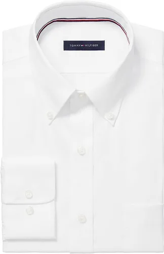 Vista 3 de Tommy Hilfiger Cuello de botón sólido de ajuste regular para hombre