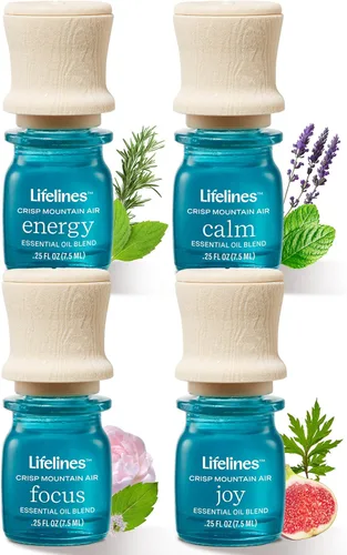 Vista 11 de Lifelines - Mezclas de aceites esenciales, set de descubrimiento de 5 paquetes - Aceites esenciales mezclados con bomba de precisión para difusores
