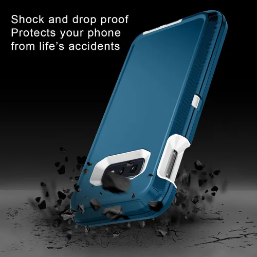 Vista 4 de I-HONVA Funda para Galaxy S10E a prueba de golpes, a prueba de polvo y caídas, 3 capas, protección de cuerpo completo [sin protector de pantalla]