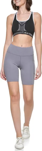 Vista 2 de Calvin Klein Pantalones cortos de ciclismo de cintura súper alta para mujer