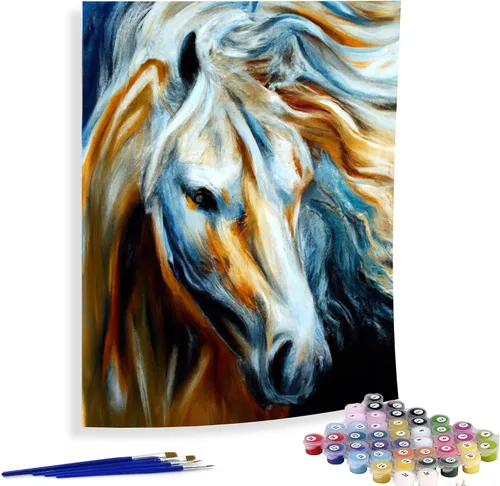 Vista 14 de Diymood Pintura por números para adultos, Navidad, pintura al óleo de muñeco de nieve, kits de pintura acrílica por números para niños, adultos