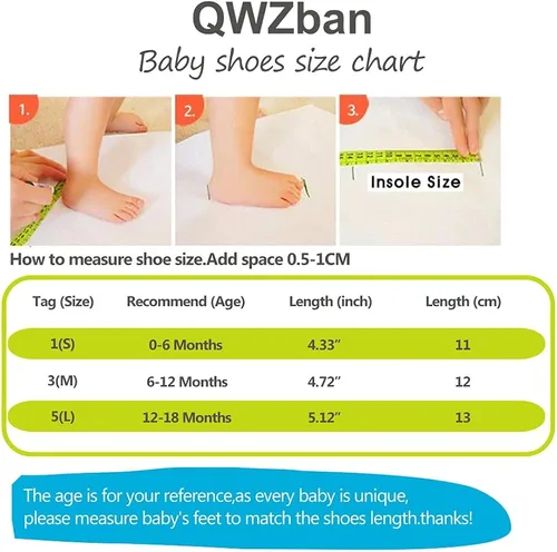 Vista 7 de QWZban Zapatos de bebé para niños y niñas zapatillas de deporte con suela de goma antideslizante para cuna de bebé zapatos de vestir para uniforme
