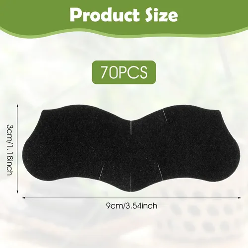 Vista 2 de 70 tiras de poros de puntos negros, tira facial de carbón de bambú para puntos negros, cinta de cabeza negra para todo tipo de piel, removedor