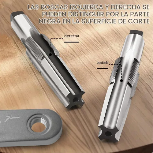 Vista 4 de Herramientas de reparación de roscas de bicicleta, dispositivos de roscado de roscas de bicicleta, herramientas de reparación de roscas de pedales