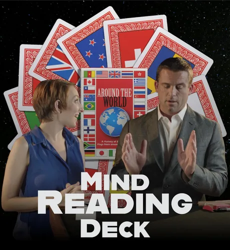Vista 2 de Magic Makers Mind Reading Card Trick Deck - Alrededor del mundo