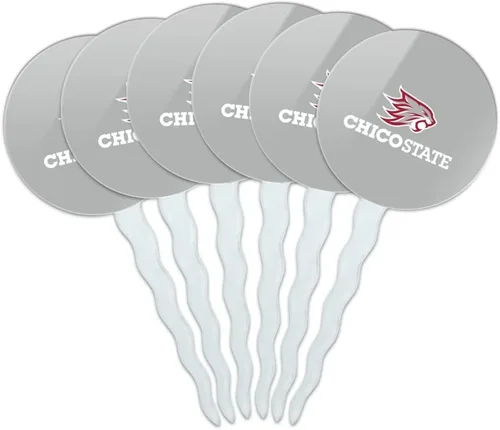 Vista 83 de Abilene Christian - Juego de 6 palillos para cupcakes con logotipo secundario