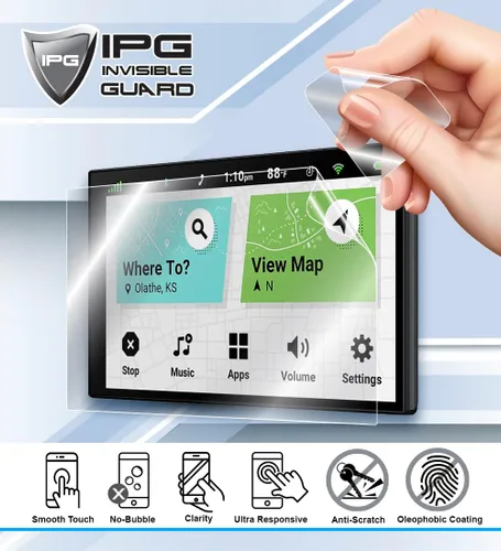 Vista 4 de IPG ProActive - Protector de pantalla de dureza compatible con Ymaha Tenere 700 T700 XTZ 700 XTZ 700 Cluster Speedometer Display Hydrogel (delgado)