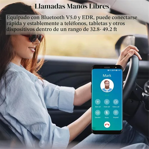 Vista 4 de Pomya Lentes de sol inteligentes con Bluetooth de audio, lentes de sol polarizados con Bluetooth V5.0 y EDR, ciclismo de oreja abierta para hombres